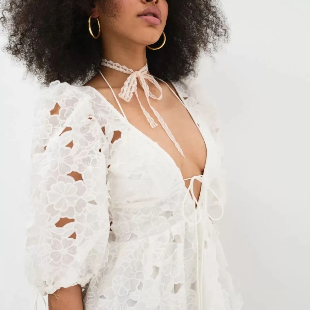 For Love & Lemons Leighton maxi dress FREE PEOPLE COLAB - Picture 3 of 8